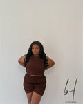 Brown Striped Set