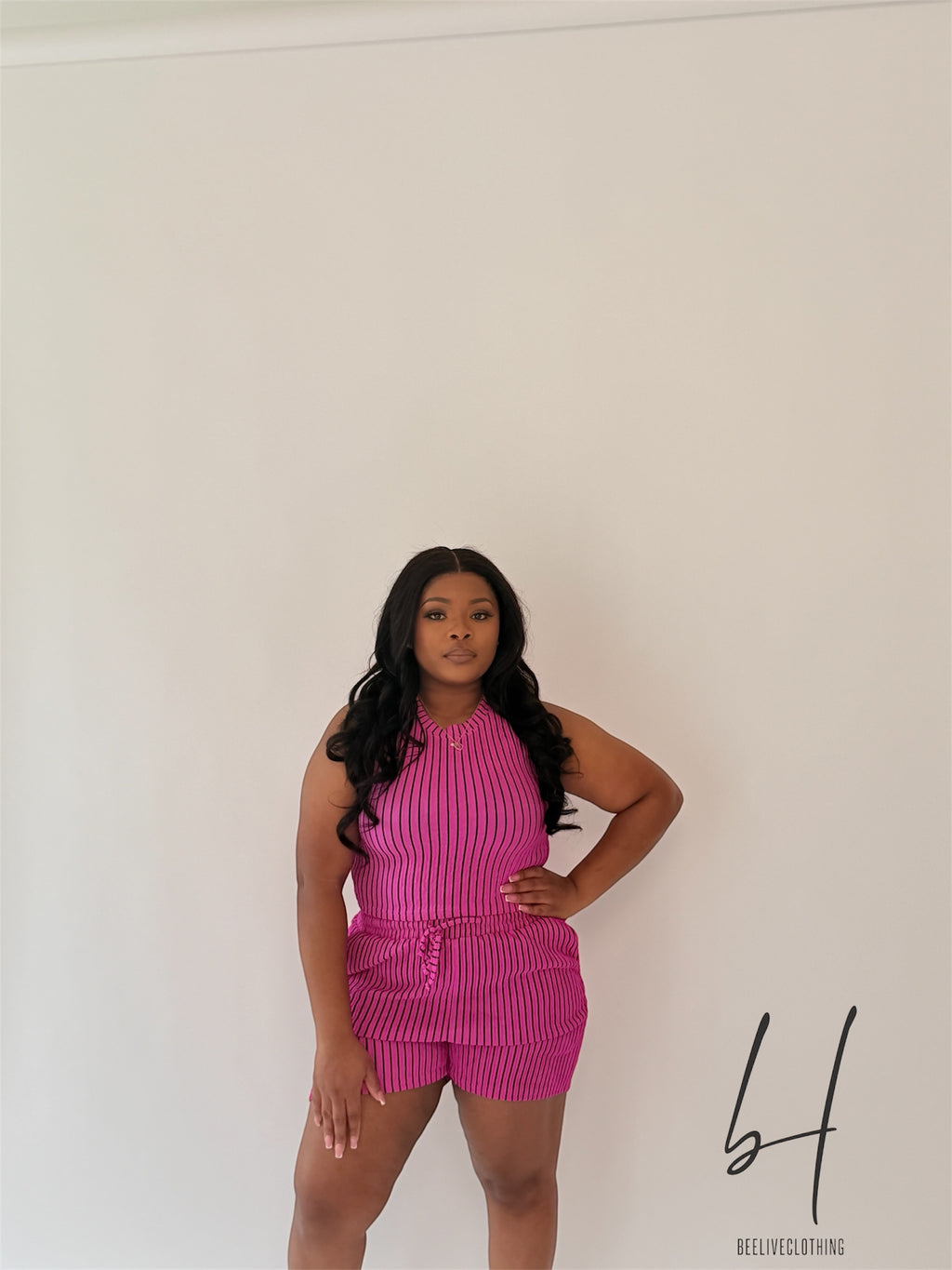 Pink Striped Set
