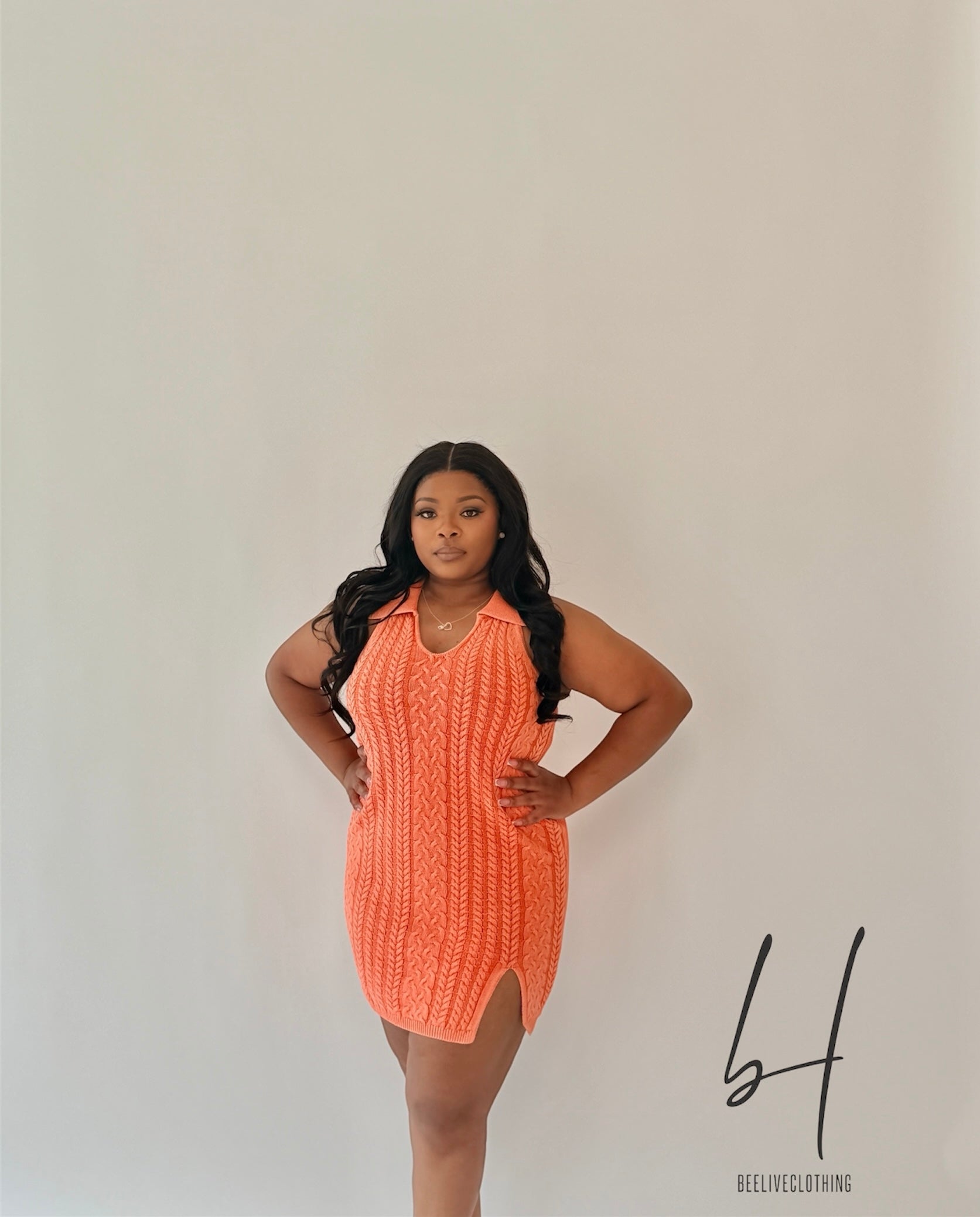 Orange Mini Dress