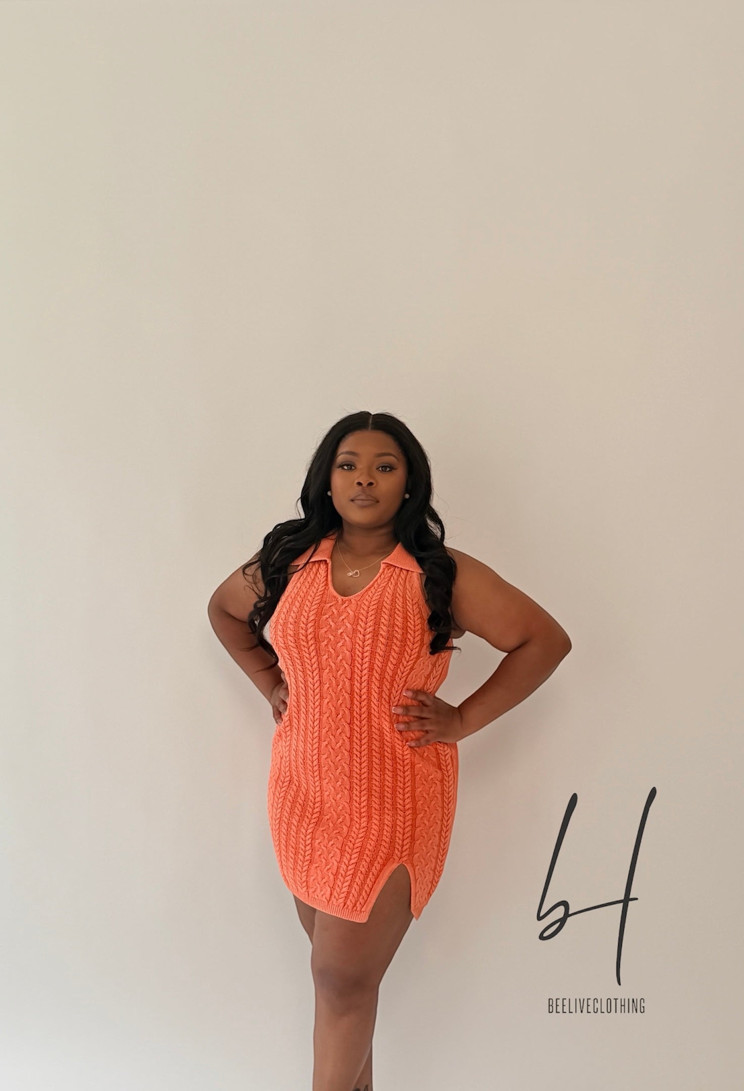 Orange Mini Dress