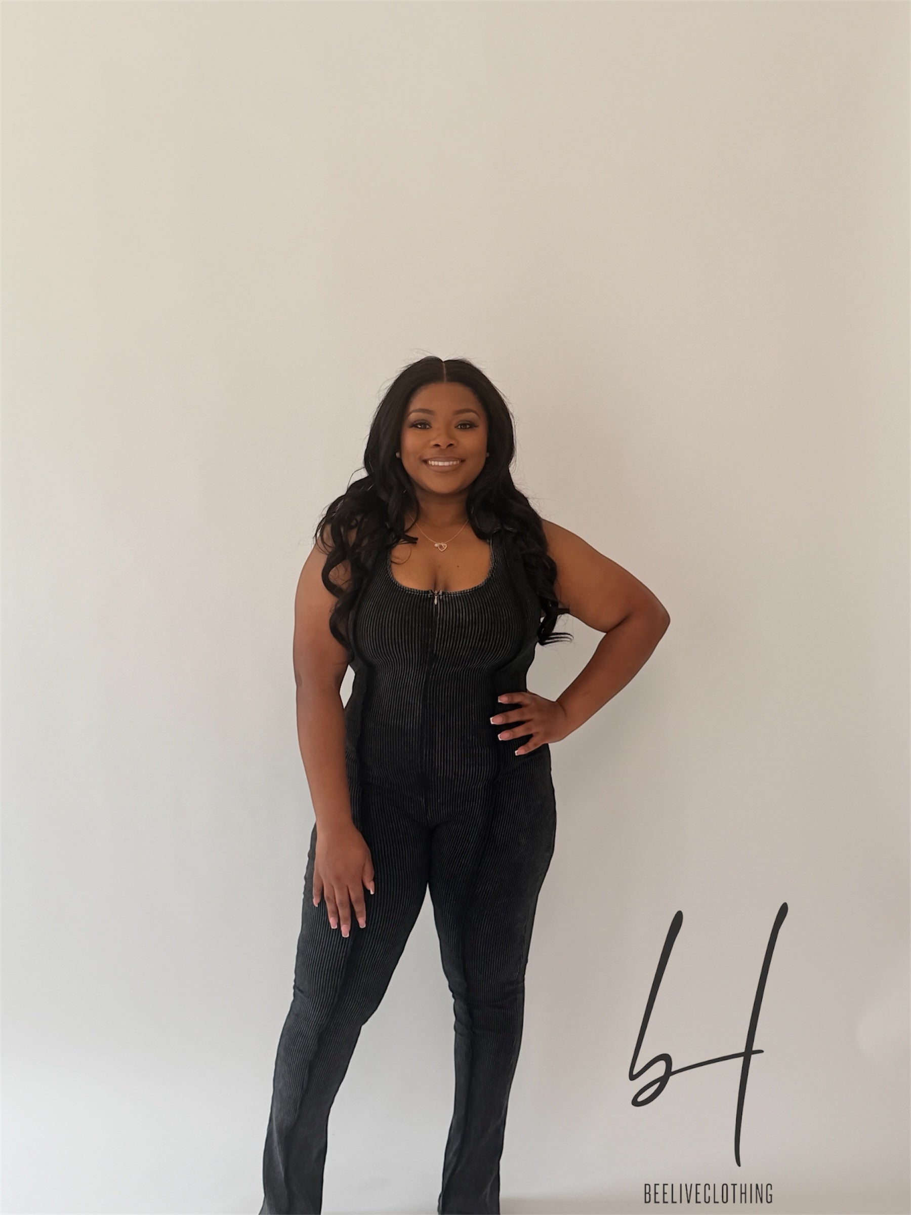 Black Wash Jumpsuit