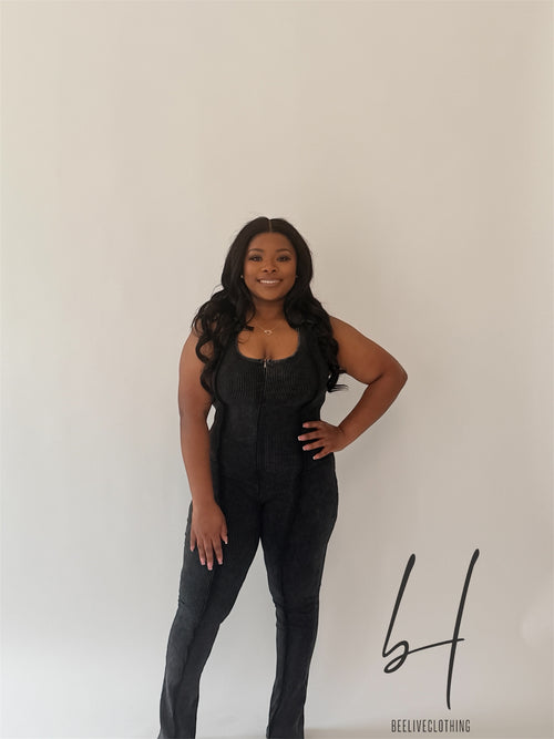 Black Wash Jumpsuit