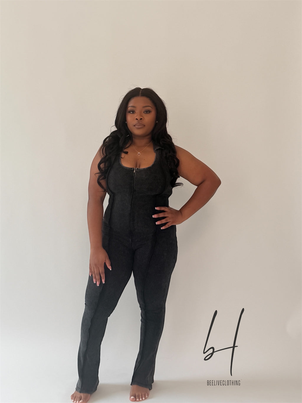 Black Wash Jumpsuit